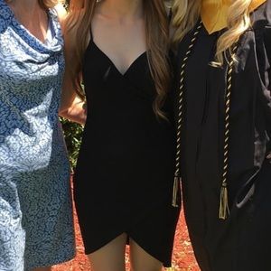 Black spaghetti strap dress